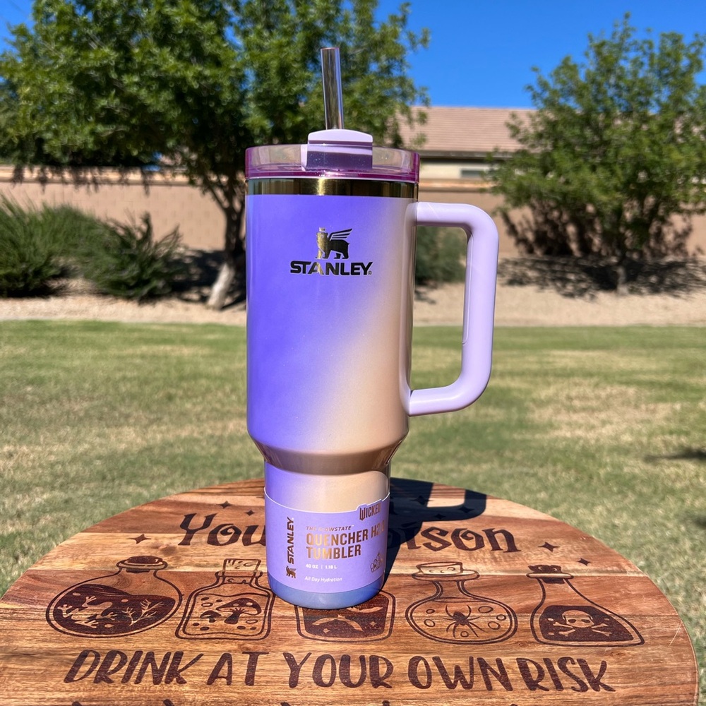 Wicked Glinda for Good 40oz Stanley Purple Quencher H2.0 Tumbler
